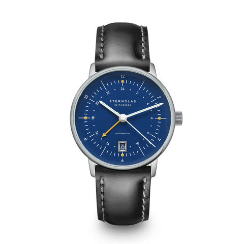 Naos Pro GMT Automatik dark blue — front view