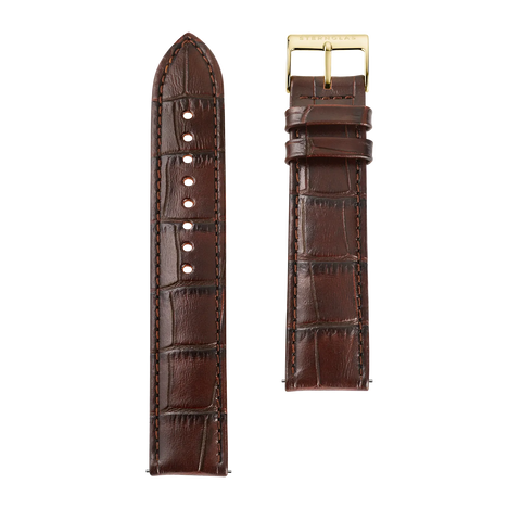 S03 HE01 Heritage 20 dunkelbraun gold poliert strap image