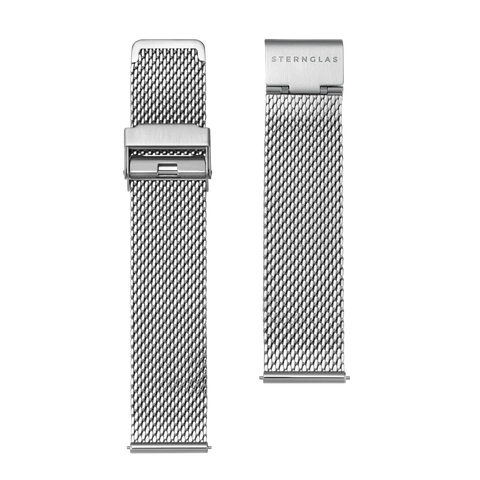 S03 MI04 Milanaise silber 20mm strap image