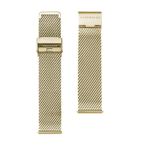 S03 MI08 Milanaise champagnergold 20mm strap image