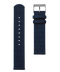 S03 NY02 nylon nachtblau 20mm silber poliert strap image