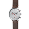 Hamburg Chrono silver — three-quarter view