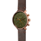Hamburg Chrono dark green — three-quarter view