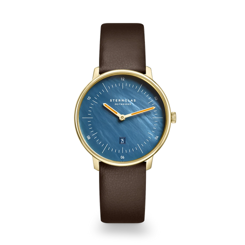 Naos XS Edition Mother of Pearl dark blue — front view
