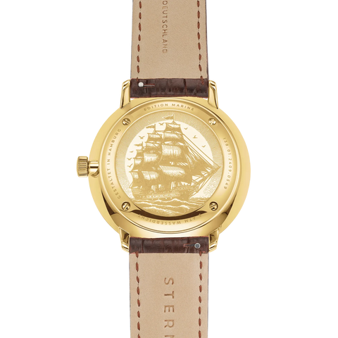 Hamburg Automatik Edition Marine — case-back view