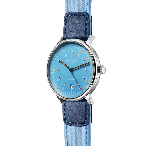 Lumatik light blue — three-quarter view