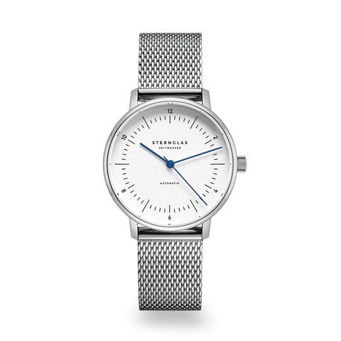 Naos XS Automatik silver — front view