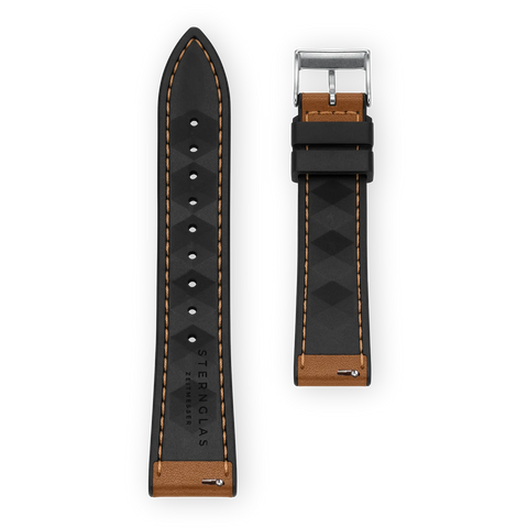 S03 HY01 Hybrid 20 braun silber (poliert) rueckseite strap image
