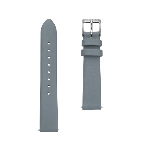 S03 KL10 Klassik Eisblau 16mm silber poliert strap image