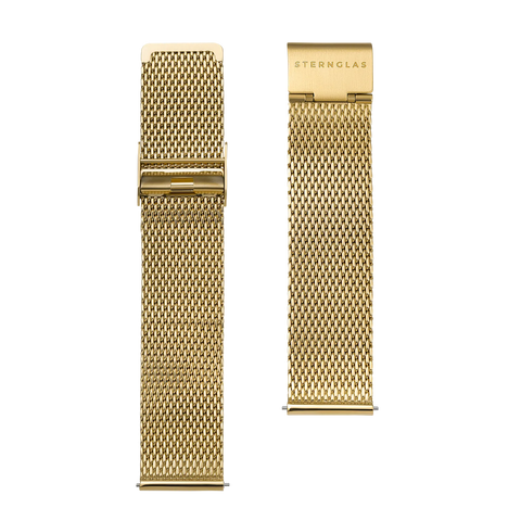S03 MI05 Milanaise gold 20mm strap image