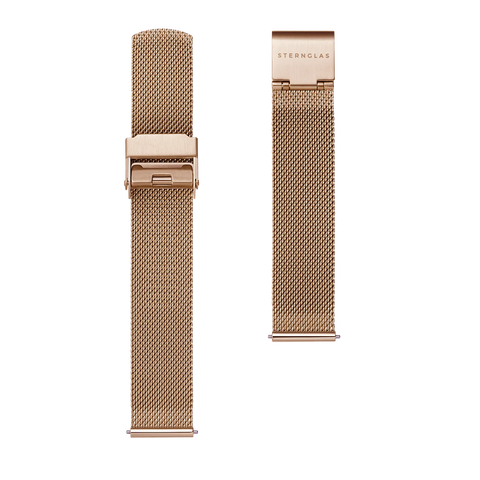 S03 MI09 milanaise roségold 16mm strap image