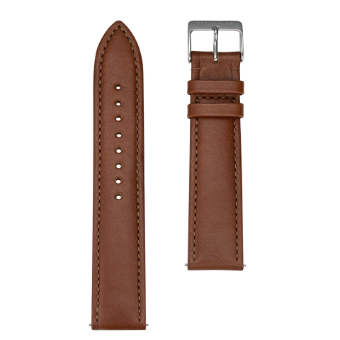 S03 MO02 Modena 20mm braun silber poliert strap image