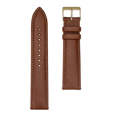 S03 MO13 Modena 20mm braun gold poliert strap image
