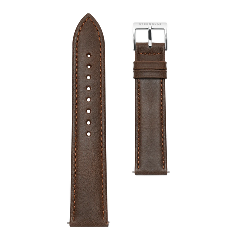S03 MO23 Modena 20 dunkelbraun silber frontal strap image