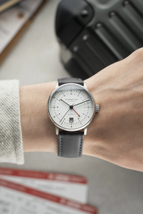 Naos Pro GMT Automatik Silver watch strap