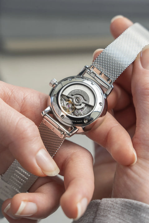 Naos XS Automatik Silver movement detail